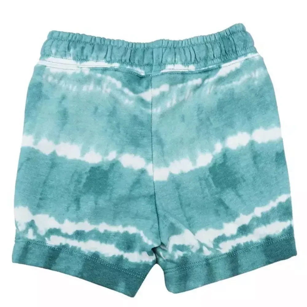 Baby Gap toddler‎ sweat shorts tie dye turquoise & white sz 2T still in bag